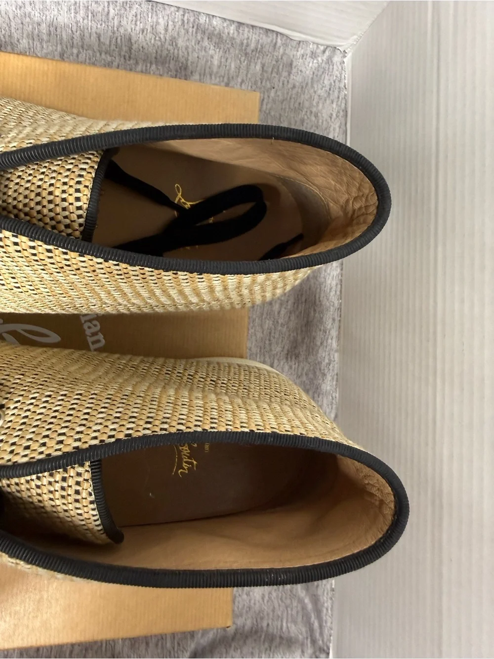RARE Men’s Christian Louboutin Woven 